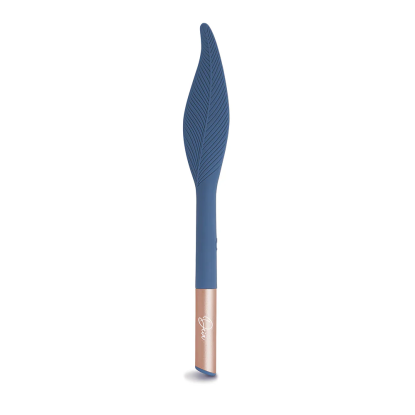 Deia Vibrating Feather Silicone Tickler Blue