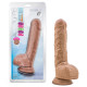 Blush Au Naturel Big Billy 9 in. Posable Dual Density Dildo with Balls & Suction Cup Tan (81910) | SlipDix.com