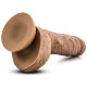 Blush Au Naturel Big Billy 9 in. Posable Dual Density Dildo with Balls & Suction Cup Tan (81910) | SlipDix.com