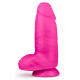Blush Au Naturel Bold Chub 10 in. Posable Dual Density Dildo with Balls & Suction Cup Pink (81961) | SlipDix.com