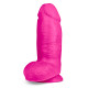 Blush Au Naturel Bold Chub 10 in. Posable Dual Density Dildo with Balls & Suction Cup Pink (81961) | SlipDix.com