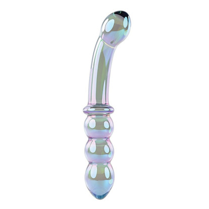 Gender X Lustrous Galaxy Wand 7.3 in. Dual-Ended Glass Dildo Multi-Color