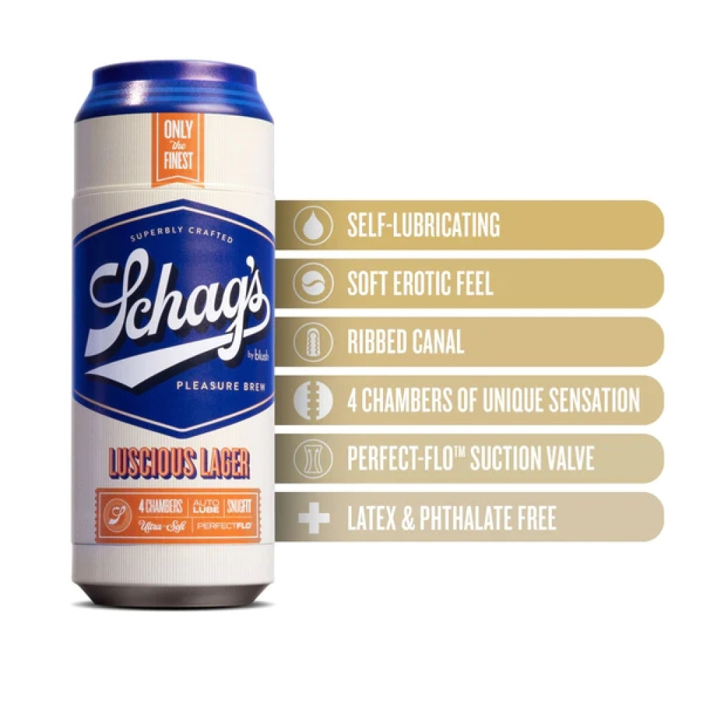 Blush Schag’s Luscious Lager Self-Lubricating Stroker (82917) | SlipDix.com