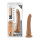 Blush Dr. Skin Silicone Dr. Noah Realistic 8 in. Dildo with Suction Cup Tan
