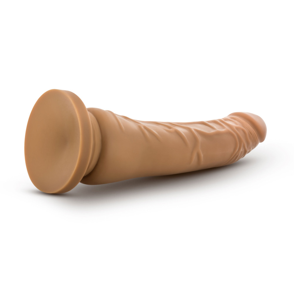 Blush Dr. Skin Silicone Dr. Noah Realistic 8 in. Dildo with Suction Cup Tan
