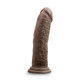 Blush Dr. Skin Silicone Dr. Shepherd Realistic 8 in. Dildo with Suction Cup Brown (82955) | SlipDix.com