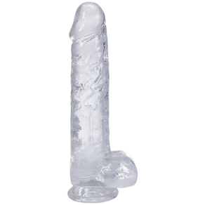 Doc Johnson In A Bag Really Big Dick Realistic 10 in. Dildo with Balls & Suction Cup Clear
