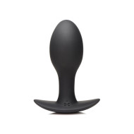 Curve Toys Rooster Rumbler Vibrating Silicone Anal Butt Plug Large Black