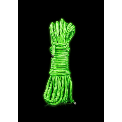 Ouch! Glow in the Dark Rope 10 m / 33 ft. Neon Green