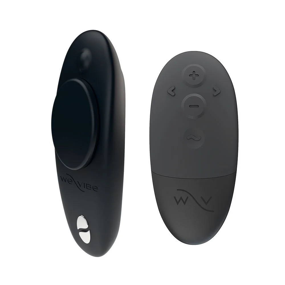 We-Vibe Moxie+ Rechargeable Remote-Controlled Silicone Wearable Clitoral Vibrator Black (84156) | SlipDix.com