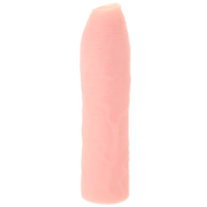 Pipedream Fantasy X-tensions Elite Uncut 7 in. Open-Ended Silicone Enhancement Sleeve Beige