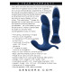 Gender X True Blue Rechargeable Thrusting Silicone Vibrator Blue (84202) | SlipDix.com