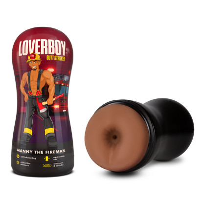 Loverboy Manny the Fireman Self-Lubricating Anal Stroker Tan