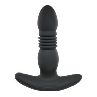 Playboy Trust The Thrust Rechargeable Remote Controlled Thrusting Vibrating Silicone Anal Butt Plug Black