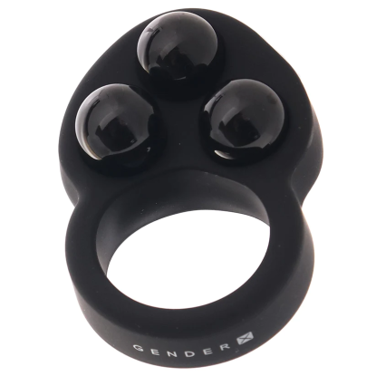 Gender X Workout Ring Weighted Silicone Training Cock Ring Black