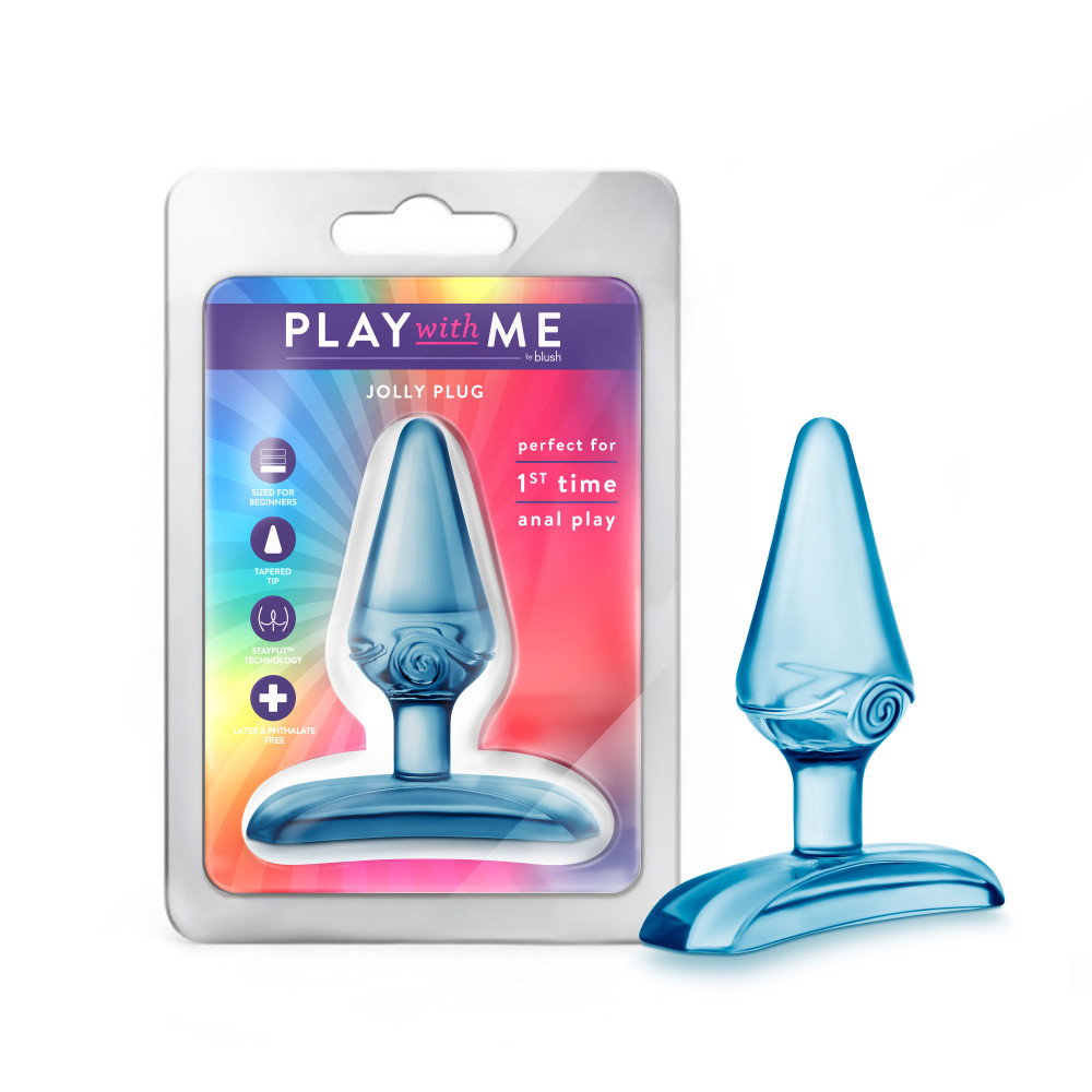 Blush Play With Me Jolly Anal Butt Plug Blue