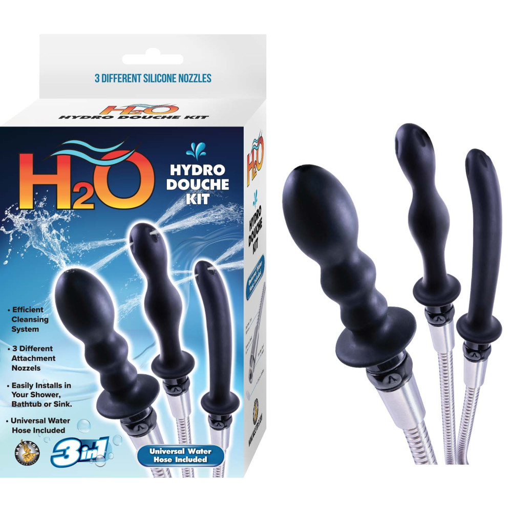 H2O Hydro Anal Douche Kit - Black