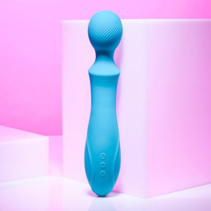 Evolved Wanderful Sucker Rechargeable Wand with Suction Silicone Teal