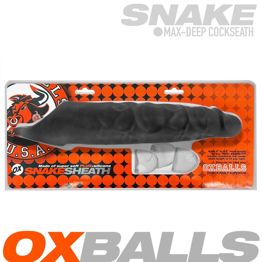OxBalls Snake Deep-Reacher Cocksheath Black Ice (87470) | SlipDix.com