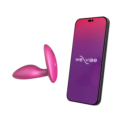 We-Vibe Ditto+ Rechargeable App-Controlled Silicone Vibrating Anal Plug Cosmic Pink