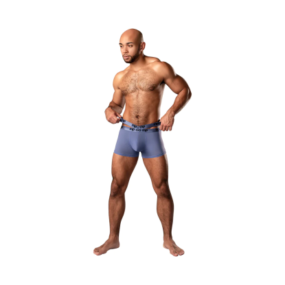 Male Power Infinite Comfort Amplifying Strappy Pouch Boxer Short Periwinkle