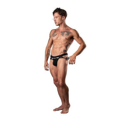 Male Power Infinite Comfort Amplifying Strappy Thong Black