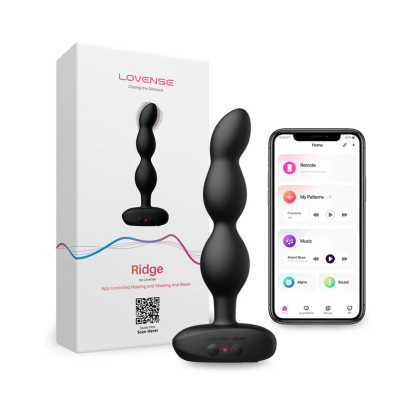 Lovense Ridge App-Controlled Vibrating and Rotating Anal Beads