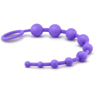 Blush Luxe Silicone 10 Anal Beads for Anal Play Purple