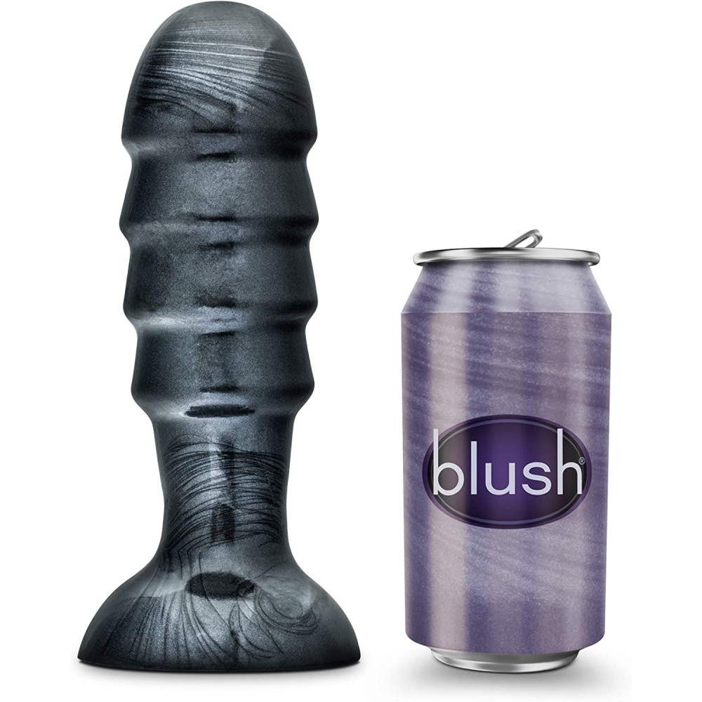 Blush Jet Bruiser 7.5 in. Anal Butt Plug Carbon Metallic Black