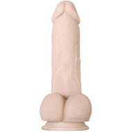 Evolved Real Supple Girthy Poseable 8.5in Realistic Dildo With Balls Beige