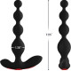 Forto - Vibrating Anal Beads Black (75053) | SlipDix.com