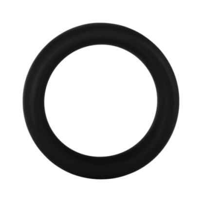 Forto F-64 Wide Liquid Silicone Cock Ring Medium Black