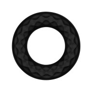 Forto F-15: Silicone Vibrating Cock Ring Black