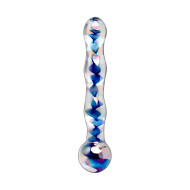Icicles No. 8 Glass Massager Blue/Clear