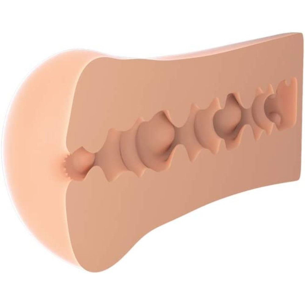 PDX Male Blow & Go Squeezable Anal Mega Stroker Beige