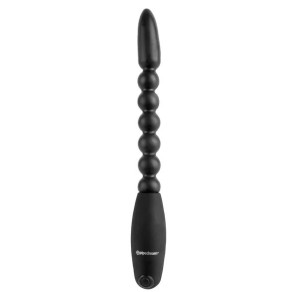 Pipedream Anal Fantasy Collection Vibrating Bendable Flexa-Pleaser Power Anal Beads Black