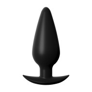 Pipedream Anal Fantasy Elite Collection Small Weighted Silicone Butt Plug Black