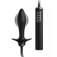 Pipedream Anal Fantasy Elite Collection Silicone Auto-Throb Inflatable Vibrating Anal Butt Plug Black