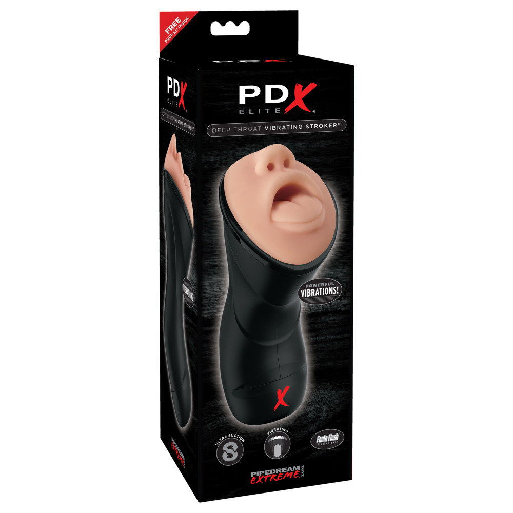 PDX ELITE Deep Throat Vibrating Stroker (61564) | SlipDix.com